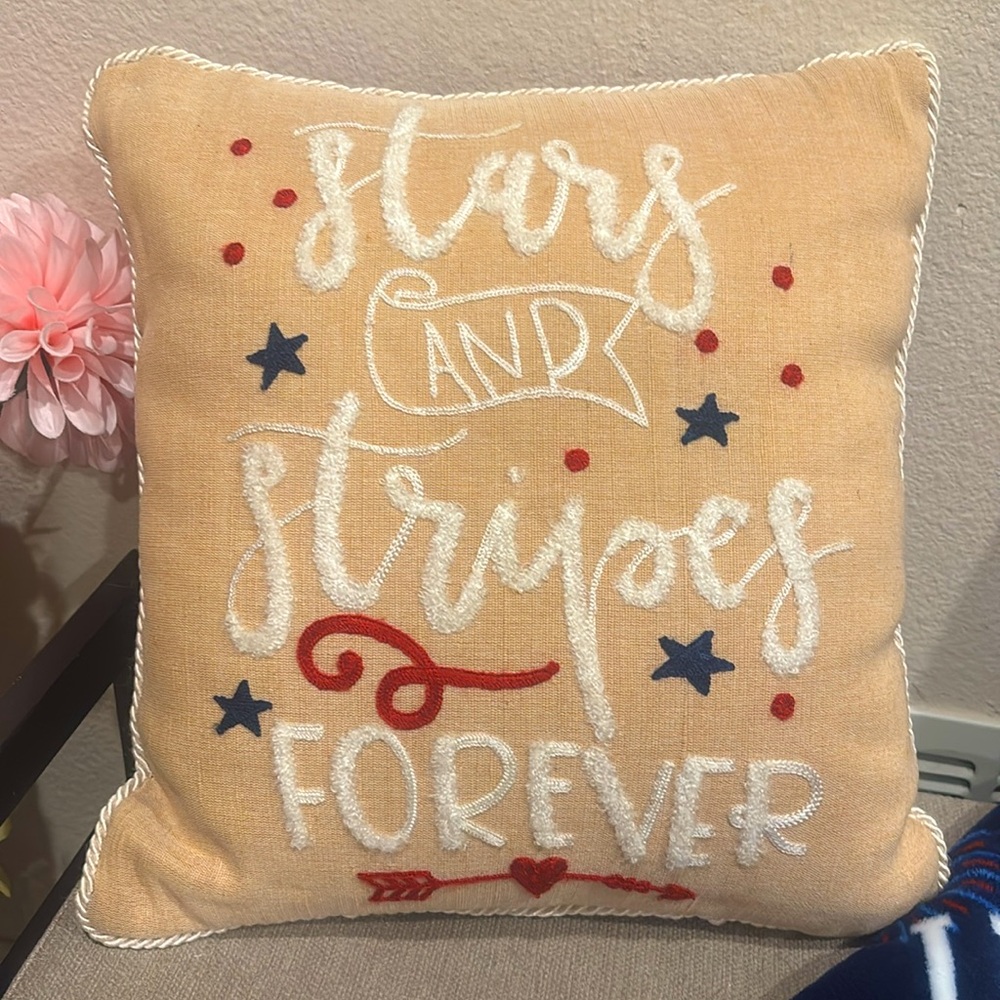 Pier1 Imports “Stars and Stripes Forever” Decorative Pillow